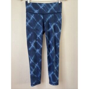 GapFit Women’s Blue Tie Dye Leggings Size Small Regular Activewear Yoga Pants